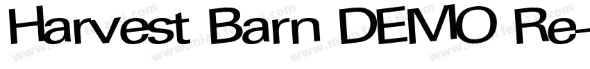 Harvest Barn DEMO Re字体转换
